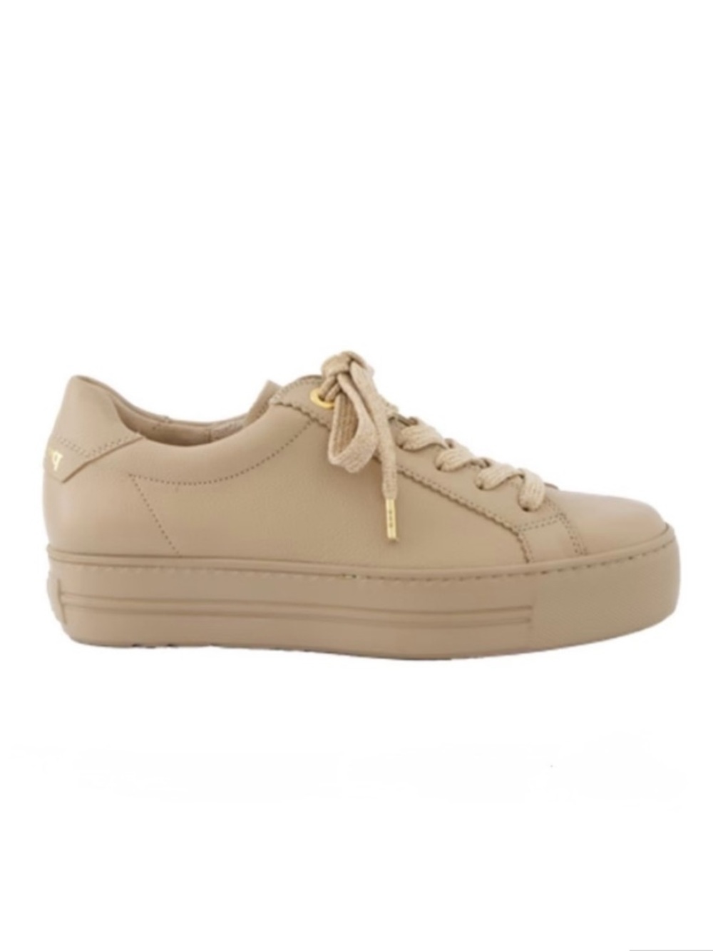 Beige leather combo sneakers. Women’s US sizes Never worn